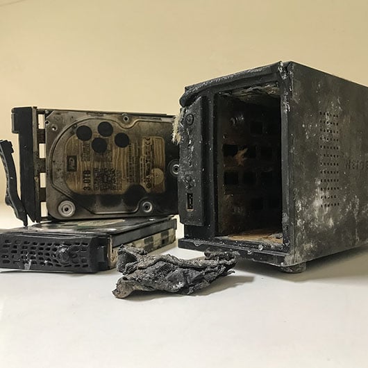 Nas Unit with Fire Damage